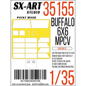 35155 SX-Art 1/35 Buffalo 6x6 MPCV Paint Mask (Bronco)