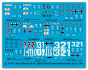ep 1084 Peddinghaus-decals 1/48 Decal 12 tanks and vehicle of the DAK