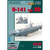 GPM 346 GPM Бумажная модель U-141 U-boot typ IID 