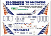 pas026 PasDecals 1/144 Декали Боинг 737-Collection Transaero