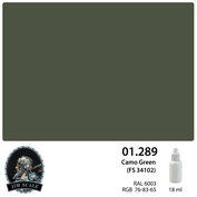 01.289 Jim Scale Краска под аэрограф Camo Green (FS 34102)