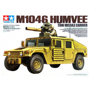 35267 Tamiya 1/35 M1025 Humvee Hummer with anti-tank missile launcher and two figures.
