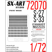 72070 SX-Art 1/72 Paint Mask С-27/33 Exhaust nozzles (Zvezda)