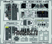 49941 Eduard photo etched parts for 1/48 F-101B interior