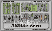 SS200 Eduard 1/72 Color photo etched parts for A6M5c Zero
