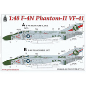 UR488 Sunrise 1/48 Decal for F-4N Phantom-II VF-41, without tech. inscriptions