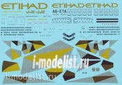 777300-09 PasDecals 1/144 Декаль на Boing 777-300 Eithad new