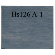 Т411 Plate Табличка для сгиба HS 126 A-1