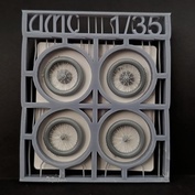 DMS-35256 ДМС 1/35 Комплект колёс для модели Triumph 3HW (Bronco CB-35035)