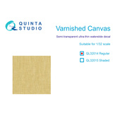QL32014 Quinta Studio 1/32 Lacquered canvas, plain