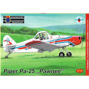 KPM0123 Kovozavody Prostejov 1/72 Самолёт Piper Pa-25 Pawnee