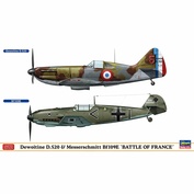 02332 Hasegawa 1/72 Dewoitine D.520 and Messerschmitt Bf109E 