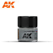 RC337 AK Interactive Краска акриловая MiGG-29 Light Grey 10ml / Светло-серый 10мл