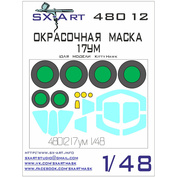 48012 SX-Art 1/48 Окрасочная маска Суххой-17ум (KittyHawk)