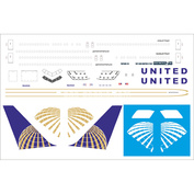 767300-15-1 PasDecals 1/144 Лазерная декаль на B 767-300 UNITED