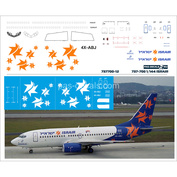 737700-12 PasDecals 1/144 Декаль на B 737-700 ISRAIR