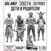 39074 SX-Art 1/35 Дети и родители набор 1