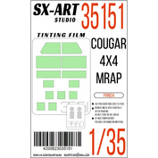 35151 SX-Art 1/35 Tinting film Cougar 4x4 MRAP (Panda)
