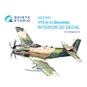 QD72053 Quinta Studio 1/72 3D Декаль интерьера кабины A-1J (Hasegawa)