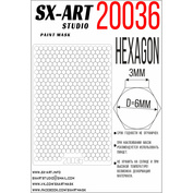 20036 SX-Art Hexagon with a side of 3 mm