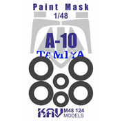 M48 124 KAV models 1/48 Окрасочная маска для модели A-10 (Tamiya)