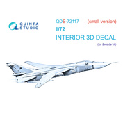 QDS-72117 Quinta Studio 1/72 3D Декаль интерьера кабины С-24МР (Zvezda) (малая версия)