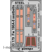 33179 Eduard 1/32 Photo etching for Fw 190A-8, steel belts