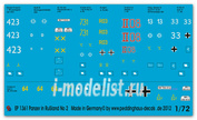 ep 1361 Peddinghaus-decals 1/72 Декаль german tanks of the russian campaign  No 2 1942-43