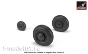 AW48036 Armory 1/48 Set of wheel extensions for An-2 / An-3 with weighted tires