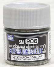 SM206 Gunze Sangyo Краска Super Chrome Silver 2
