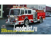 02506 Я-моделист клей жидкий плюс подарок Трубач 1/24 Американская пожарная машина