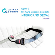 QR35012 Quinta Studio 1/35 Привязные ремни NATO Mercedes-Benz (для всех моделей), 2 шт