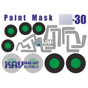 M48 047 KAV Models 1/48 Окрасочная маска для Суххой-30 (Kitty Hawk)