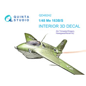 QD48242 Quinta Studio 1/48 3D Декаль интерьера кабины Me 163B/S (Dragon)