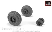 AW48319 Armory1/48 Set of wheel extensions for aardvark early type with weighted tires