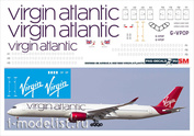 3501000-06 PasDecals Decal 1/144 Scales on the Airbus A350-1000 Virgin Atlantic