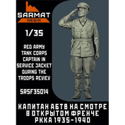 SRSF35014 Sarmat Resin 1/35 Капитан АБТВ РККА в открытом френче на смотре