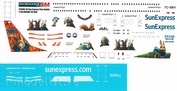 737800-26 PasDecals 1/144 Декаль на Boeng 737-800 Sun Express Piter Rabbit