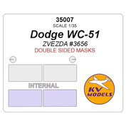 35007 KV Models 1/35 Dodge WC-51 (ZVEZDA #3656) - (двусторонние маски)