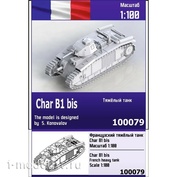 100079 Zebrano 1/100 Французский тяжёлый танк Char B1 bis