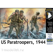 35219 MasterBox 1/35 Американские парашютисты 1944 год