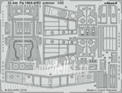 32444 Eduard photo etched parts for 1/32 Fw 190A-8/ R2 exterior
