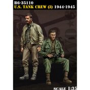 B6-35110 Bravo-6 1/35 US Tank Crew (3) 1944-45