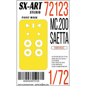 72123 SX-Art 1/72 Окрасочная маска MC.200 Saetta (Hobbyboss)
