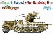 6583 Dragon 1/35 Sd.Kfz.7 8t Halftrack Flatbed w/ 2cm Flak 38