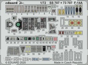 SS707 Eduard 1/72 photo etched parts for F-14A