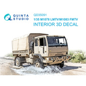 QD35091 Quinta Studio 1/35 3D Декаль интерьера кабины M1078 LMTV & M1083 FMTV (Трубач)