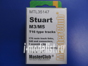 MTL-35147 MasterClub 1/35 Tracks iron M3/M5 Stuart T16