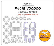 72964-1 KV Models 1/72 Окрасочные маски для F-101B VOODOO - двусторонние маски + маски на диски и колеса