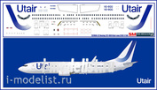 737800-22 PasDecals 1/144 Декаль на Boing 737-800 Utair 2018 New